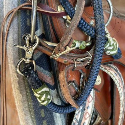 SB 5/8" custom hand-dyed loop reins