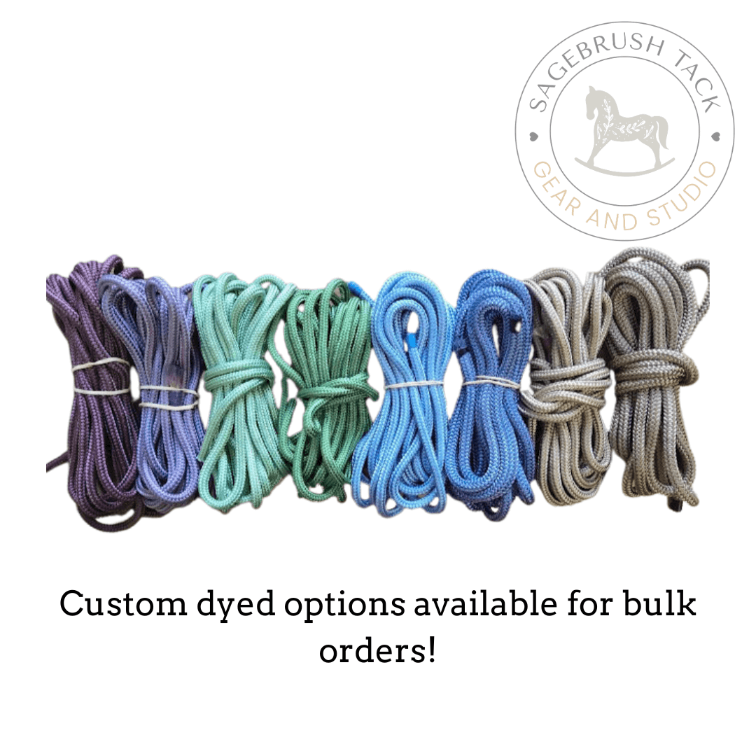 SB Hand-dyed custom rope halter and lead set