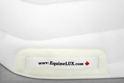 EquineLux Shock-Reducing™ dressage saddle pad with cotton lining and pockets for shims