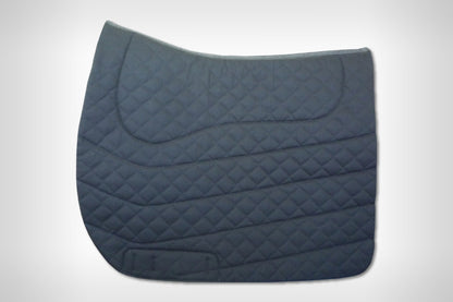 EquineLux Shock-Reducing™ dressage saddle pad with cotton lining and pockets for shims