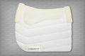 saddle pad with sheepskin lining and rolls (no pockets)