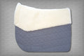 saddle pad with sheepskin lining and rolls (no pockets)