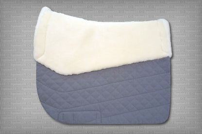 EquineLux PRESSURE-RELIEVING™ saddle pad with sheepskin lining and rolls (no pockets)
