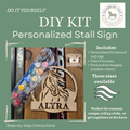 SB DIY Painted Custom Stall Sign