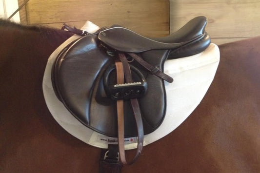 EquineLux SHOCK-ABSORBING™ contoured saddle pad with pockets