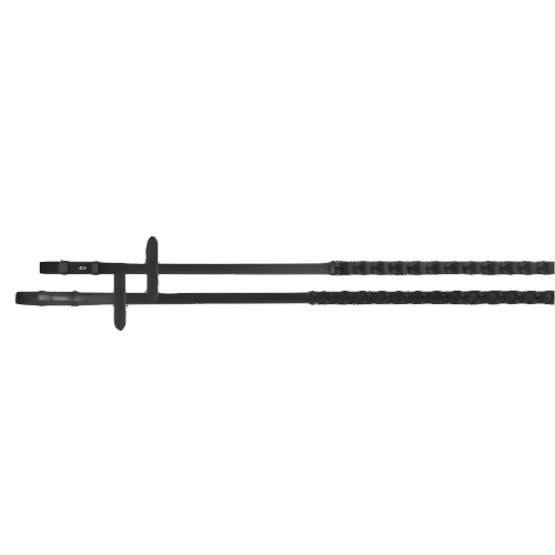 Passier Laced Reins with Stops & Hook Studs