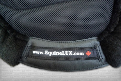 EquineLux Edge-Contoured™ saddle pad with fleece contour roll and cotton lining (no pockets)