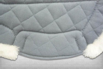 EquineLux Easy-Adjustable™ saddle pad with sheepskin lining/contour roll, and pockets for shims (3 colours available)