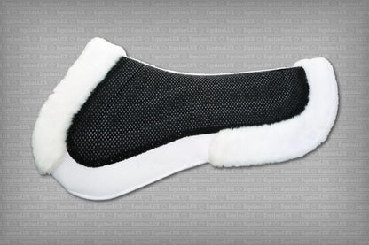 EquineLux BufferLUX™ jumper half pad with front/back fleece trim and pockets (non-slip underside)