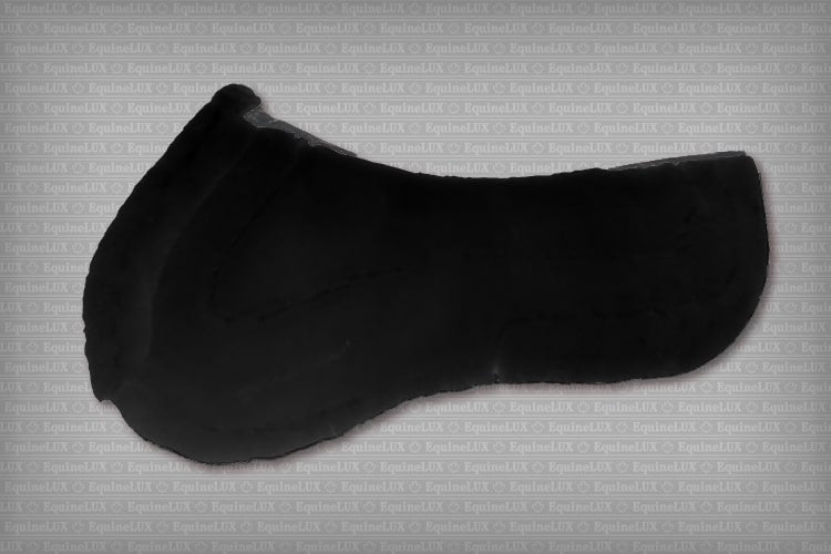 Equine-Lux Cross-Country Sheepskin Half Pads with Pommel/Cantle Rolls and POCKETS FOR SHIMS