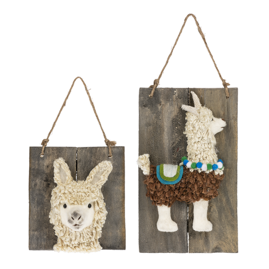 Ganz Llama Wall Décor - Set of 2