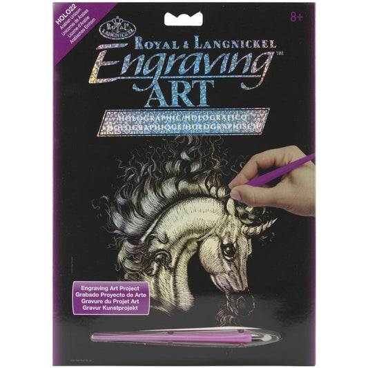 Holographic Foil Engraving Kit 8" x 10" - Arabian Unicorn
