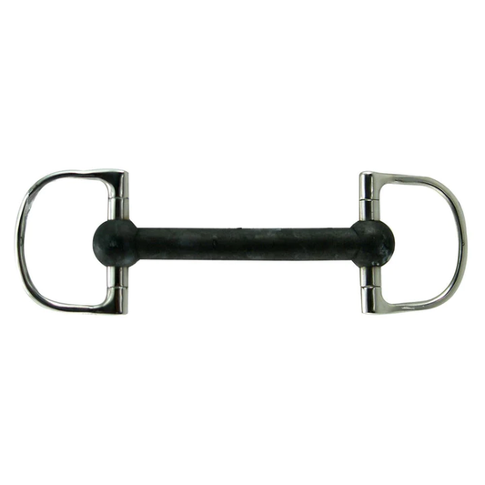 Coronet Soft Rubber Mullen Mouth Dee Ring Snaffle