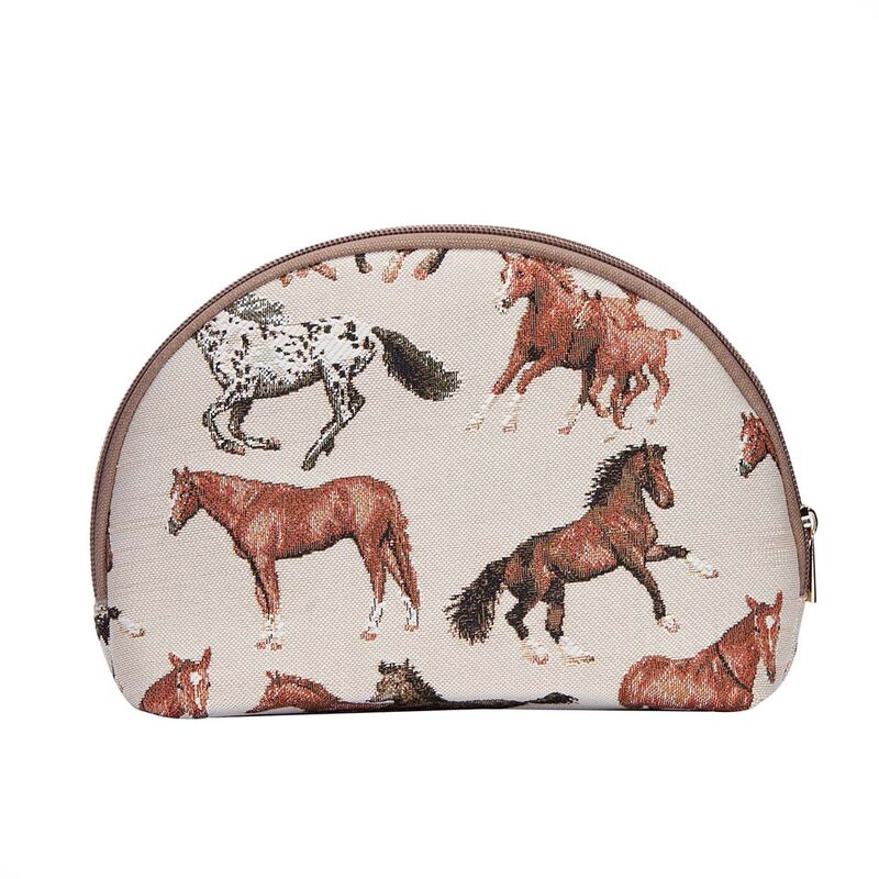 Signare Cosmetic Bag - Running Horses