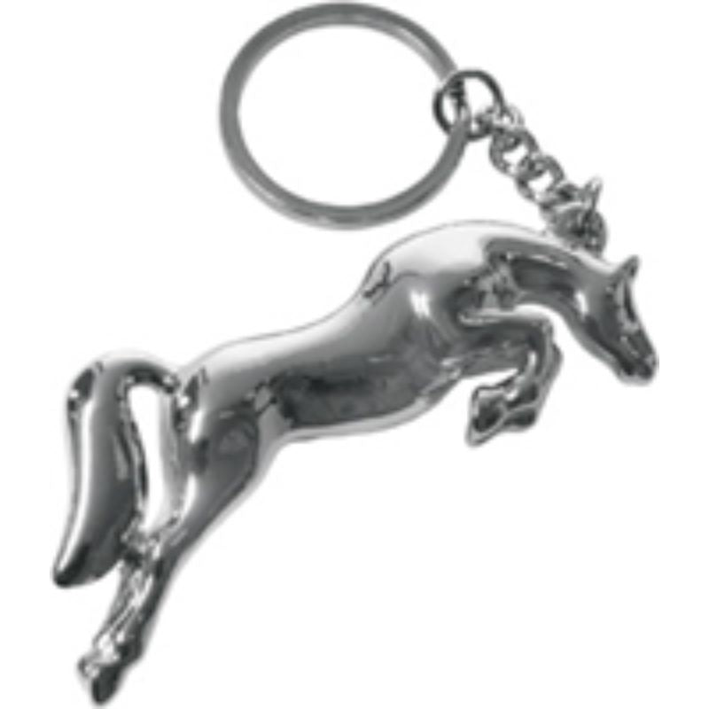 happyROSS 3D Jumping Horse Metal Keychain
