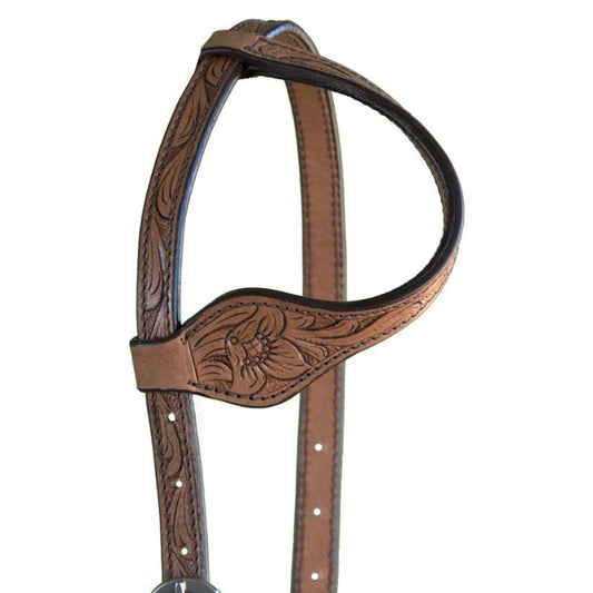 Shenandoah Tooled Headstall with Slip Ear - Sagebrush Tack