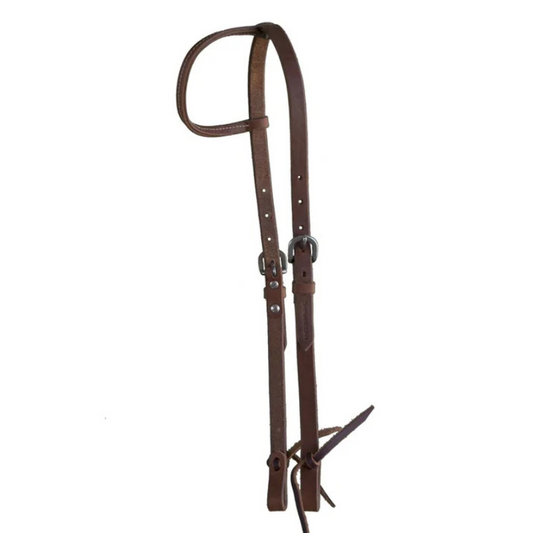 Shenandoah One Ear Oiled Leather Headstall - Sagebrush Tack