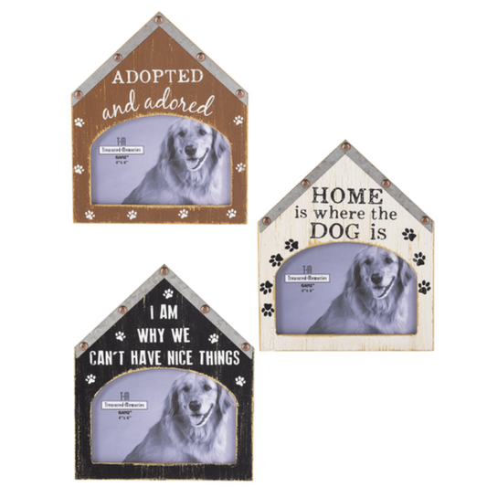 Ganz Dog House Picture Frames - Set of 3