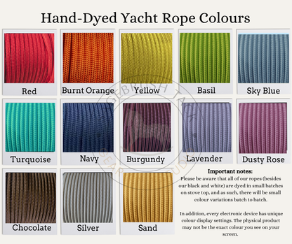 SB 3/8" Hand-Dyed Yacht Rope Driving Reins
