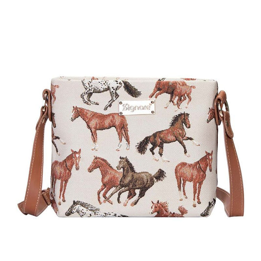 Signare Cross Body Bag - Running Horses