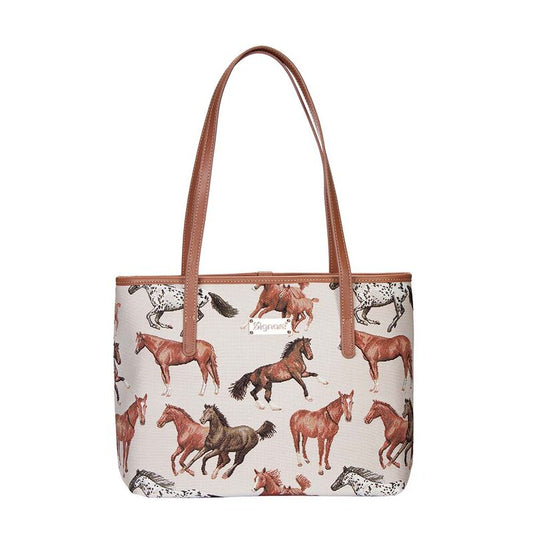 Signare College Bag - Running Horses