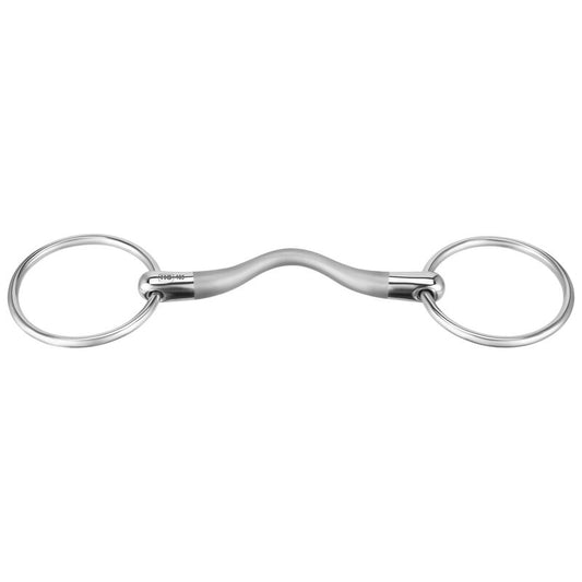 Satinox Loose Ring Mullen Mouth Snaffle - 14 mm