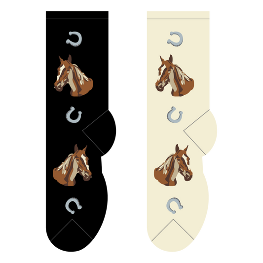 Foozys Ladies Socks - Horse Head