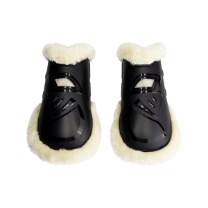 Mrs. Ros Air Flex Fetlock Boots with Faux Fur - Black