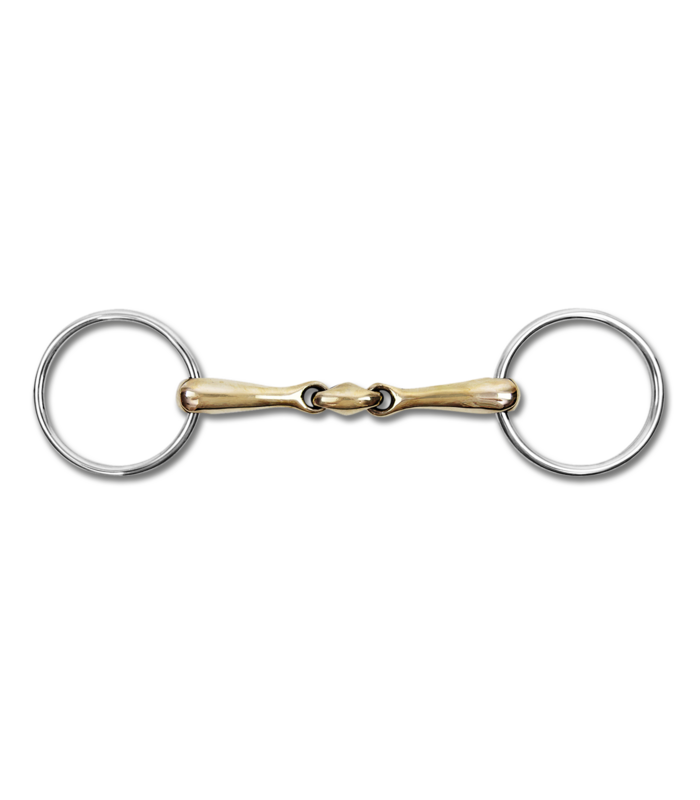 Waldhausen Cupris Double Jointed Loose Ring Snaffle 18mm
