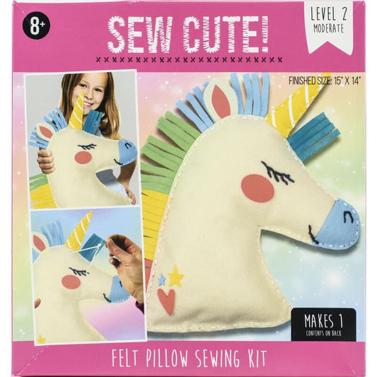 Unicorn Felt Pillow Sewing Kit