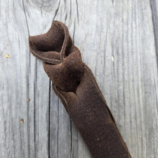 SB Engraved leather poppers for horse show awards, lead ropes, mecates, & reins