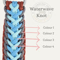 Waterwave knot with four custom colour options