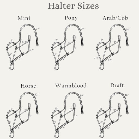 SB DIY Soft Rope Halter with Step-by-step Instructions and hand dyed rope