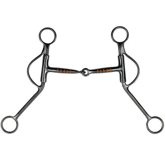 Sweet Iron Snaffle with Shanks & Copper Inlay
