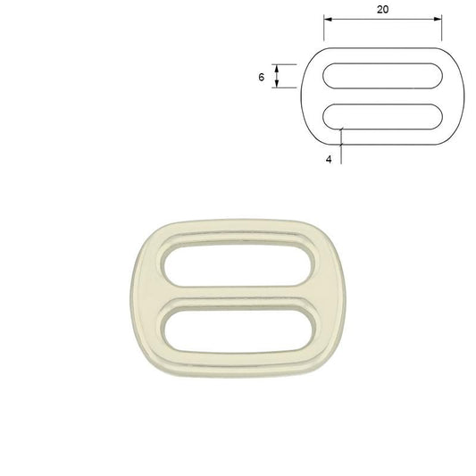 Metal Tri glide – Nickel Plated (20mm)