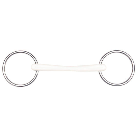 EquiMouth Flexible Mullen Mouth Loose Ring Snaffle- 135mm