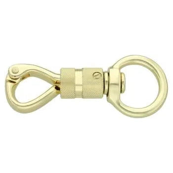 Twist Panic Snap Hook 11 cm/32 - Brass Plated