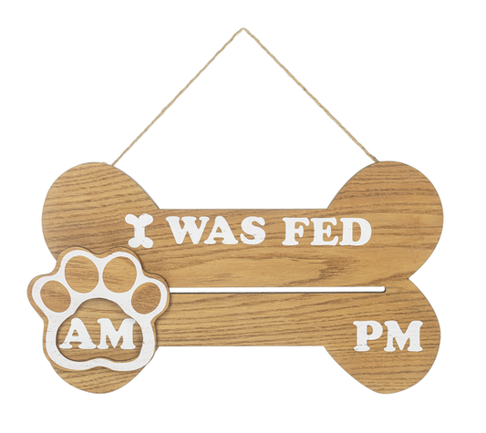 Ganz Dog Bone Plaque - I was Fed