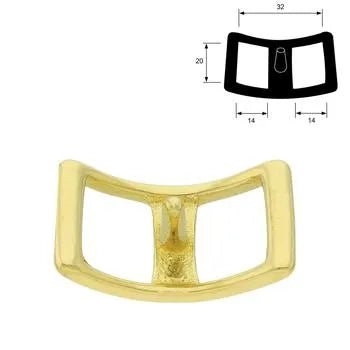 Conway buckle - Brass 20mm