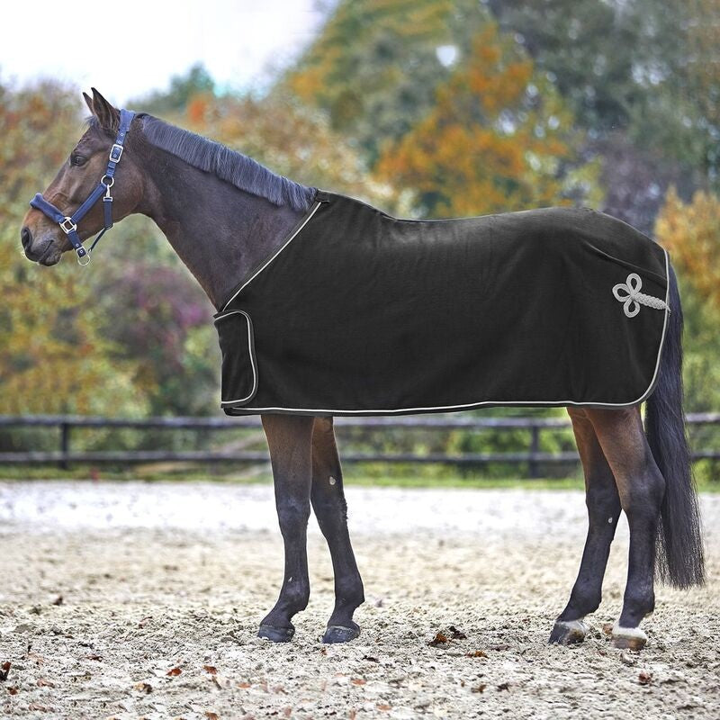 Waldhausen Fleece Sponsorship Rug - Black/Silver - Sagebrush Tack