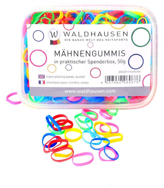 Wide Rainbow Braiding Elastics - 50 g