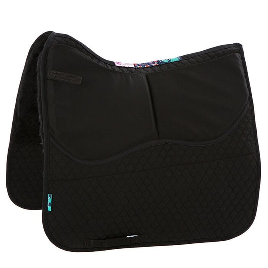 NuuMed HiWither Shimmable Dressage Saddle Pad with Wool