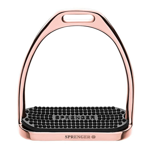 Sprenger Rose Gold Fillis Stirrup Irons