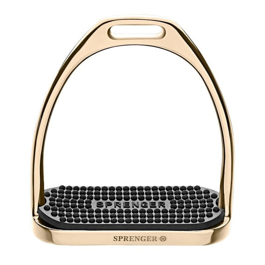 Sprenger Rose Gold Fillis Stirrup Irons