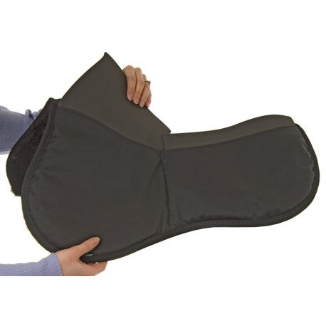NuuMed HiWither 2-Pocket Shimmable Half Pad with Wool - Sagebrush Tack