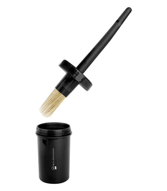 Waldhausen Hoof Oil Pot with Brush - Black