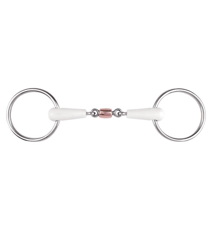 Equimouth Double Jointed Loose Ring with Copper Roller