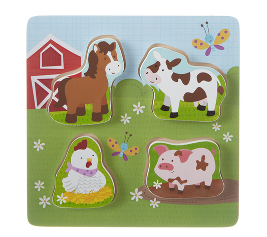 Ganz Wooden Farm Animal Puzzle 8.5"